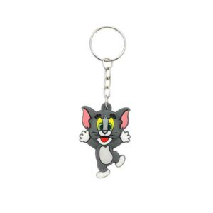 টম কার্টুন রাবার কীচেইন Tom Cartoon Rubber Keychain