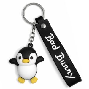 Cute Penguin Keychain black