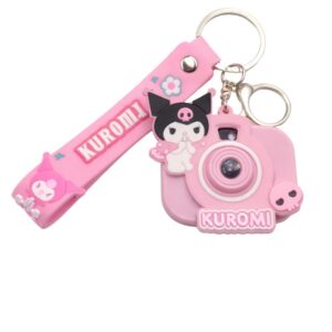 projector camera keychain pink
