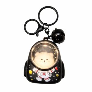 Cute  Bunny LED Keychain black