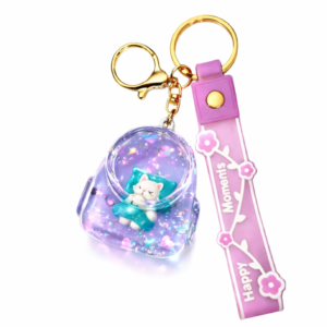 Cute Happy Bear Acrylic Keychain