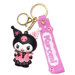 Kuromi Cute Pink Keychain