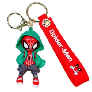 Spider-Man Hoodie Keychain green